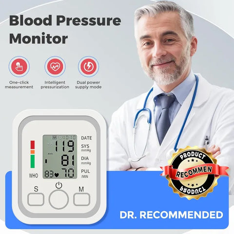 Fully Automatic Upper Arm Blood Pressure Monitor
