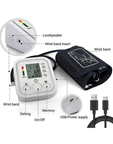 Fully Automatic Upper Arm Blood Pressure Monitor