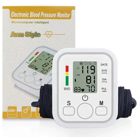 Fully Automatic Upper Arm Blood Pressure Monitor