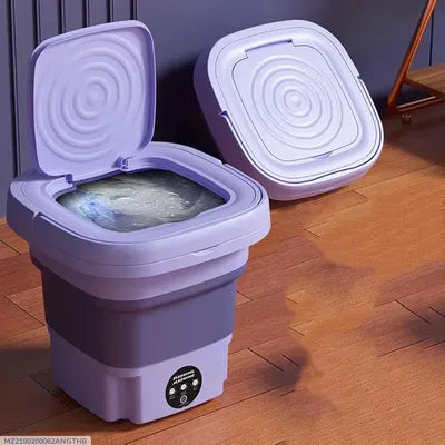 2 In 1 Mini Washing Machine - Portable Washing Machine - Mini Washing Machine For Kids Clothes - Foldable Washing Machine With Dryer - Baby Washing Machine - Small Washing Machine - Best For Travel / Undergarments - Home Appliances By Galaxy Deals