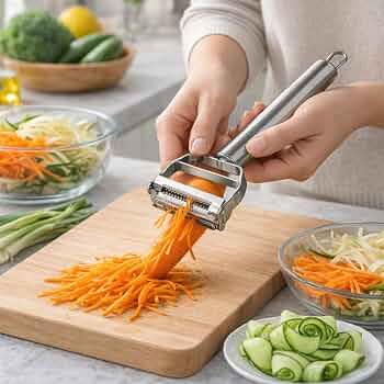 Stainless Steel Julienne Peeler Vegetable Peeler Double Planing Grater Kitchen Accessories Cooking Tools