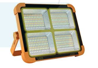 100W Multifunctional solar rechargeable lights waterproof D8 Model rechargeable flashlight 4 lightning modes Charging flashlights , emergency rechargeable flashlights with inbuilt power bank for Indoor , Outdoor , Home , Office Use