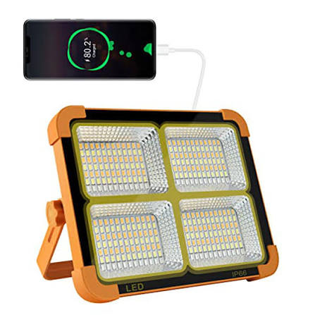 100W Multifunctional solar rechargeable lights waterproof D8 Model rechargeable flashlight 4 lightning modes Charging flashlights , emergency rechargeable flashlights with inbuilt power bank for Indoor , Outdoor , Home , Office Use